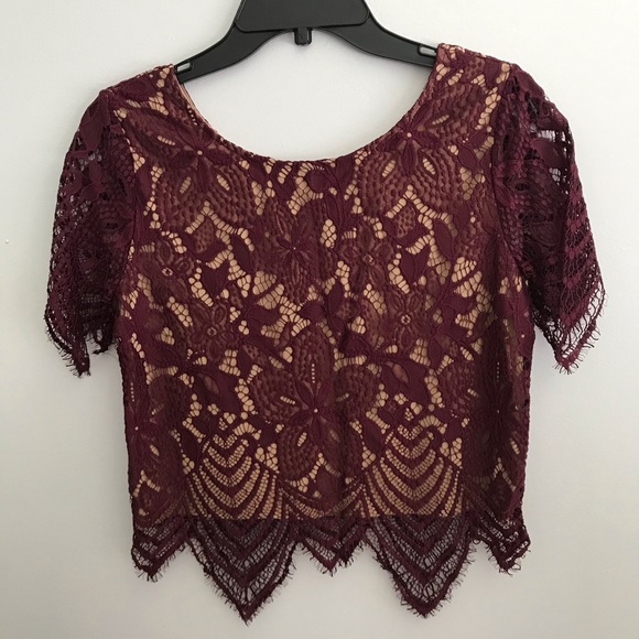 Express Tops - NWOT Express lace crop top